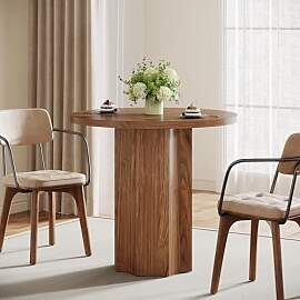 Tribesigns Esstisch Rund für 2 Personen, 80 cm