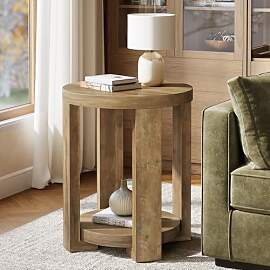 Tribesigns Moderner Beistelltisch, 50 cm Runder