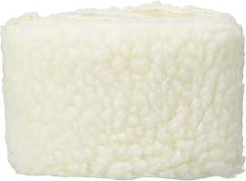 Trimits Kunstfellbesatz, weißes Schaffell, 2 m x
