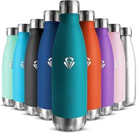 Trinkflasche Edelstahl 500ML, BPA-frei,