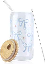 Trinkgläser mit Deckel und Strohhalm, Bubble Tea