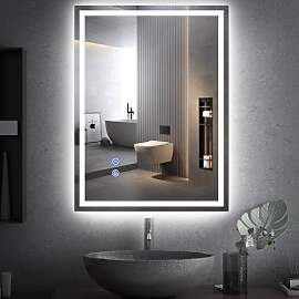 Trintion LED Badspiegel mit Beleuchtung Badezimmer 