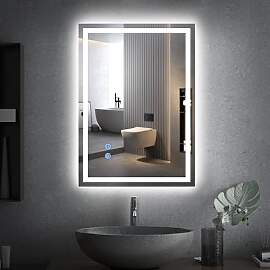 Trintion LED Badspiegel mit Beleuchtung Badezimmer 