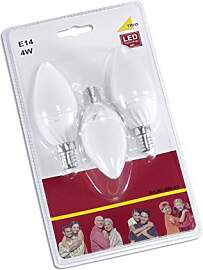 Trio Leuchten LED Leuchtmittel 3-er Blister E14