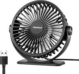 TriPole Ventilator Leiser, Mini Ventilator mit 3