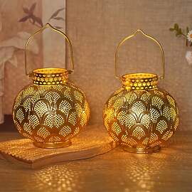 TRIROCKS Set von 2 Marokkanischen Stil Metall