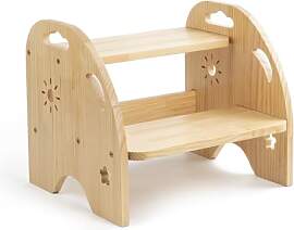 Tritthocker Kinder Holz 2 Stufen – Rutschfester