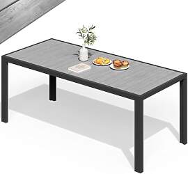 TRIUMPHKEY Gartentisch mit Aluminiumrahmen,