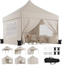 TRIUMPHKEY Pavillon 3x3 Wasserdicht Stabil