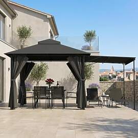 TRIUMPHKEY Pavillon 3x3m, Erweiterbar auf 3 x 4,8
