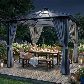 TRIUMPHKEY Pavillon 3x4 Wasserdicht Stabil