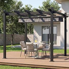TRIUMPHKEY Pergola Pavillon 3x3m wasserdicht