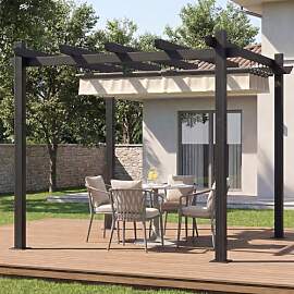 TRIUMPHKEY Pergola Pavillon 3x3m wasserdicht