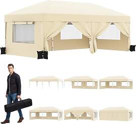 TRIUMPHKEY Pop Up Faltpavillon Fenster mit Netz