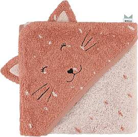 Trixie Kapuzenbadetuch 75x75 cm rosa