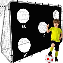 TRIZAND Fußballtor mit Torwand 170x240x85 cm