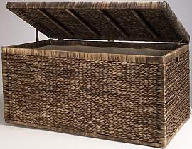 Truhe HOME AFFAIRE, braun, B:110cm H:55cm T:57cm,