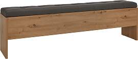 Truhenbank in Dunkelgrau/Artisan Eiche