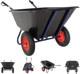 TRUTZHOLM 2-Rad Schubkarre 290 L 300 Kg 156x89 cm