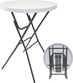 TRUTZHOLM Stehtisch klappbar Ø 80 cm wetterfeste