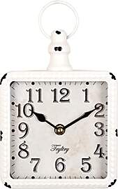 TRYLTRY Rechteckige kleine Wanduhr,