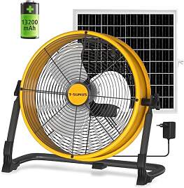 T-SUNUS Bodenventilator mit Solarpanel,