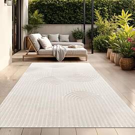 TT Home Outdoor Teppich 120x160 cm Creme,