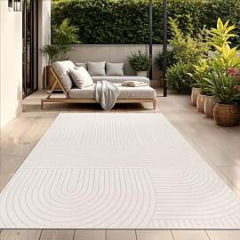 TT Home Outdoor Teppich 160x220 cm Creme,