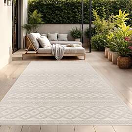 TT Home Outdoor Teppich Läufer 80x150 cm Creme,