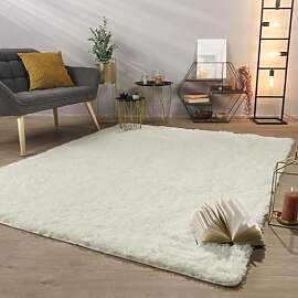 TT Home Teppich Wohnzimmer Hochflor Langflor Weich 