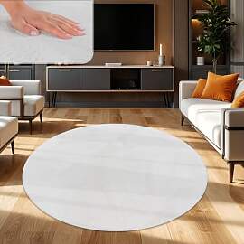 TT Home Wohnzimmer Teppich Hochflor Langflor