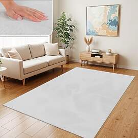 TT Home Wohnzimmer Teppich Hochflor Langflor