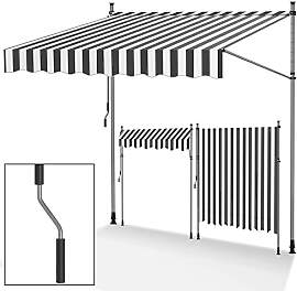 Tubiaz Klemmmarkise Balkon ohne Bohren, markise