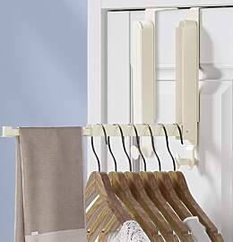 Türgarderobe klappbar 2er Set, Türhaken zum