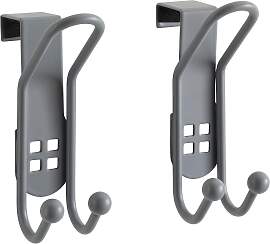 Türhaken Wenko in Silberfarben, 2er Set