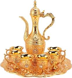 Türkisches Vintage-Kaffeekannen-Set,