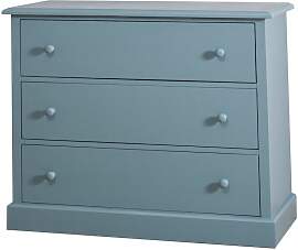 Türkise Kommode im Landhausstil mit Schubladen