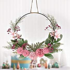 Türkranz Kranz Deko, Künstliche Blumen Orchidee