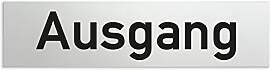 Türschilder24 Aluminium Türschild Ausgang 160 x