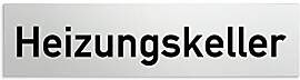 Türschilder24 Aluminium Türschild Heizungskeller 