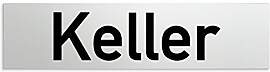 Türschilder24 Aluminium Türschild Keller 160 x