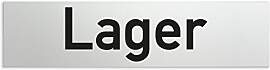 Türschilder24 Aluminium Türschild Lager 160 x 40 