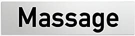 Türschilder24 Aluminium Türschild Massage 160 x