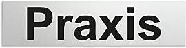 Türschilder24 Aluminium Türschild Praxis 160 x
