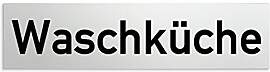 Türschilder24 Aluminium Türschild Waschküche