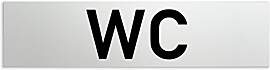 Türschilder24 Aluminium WC - Toiletten Türschild 