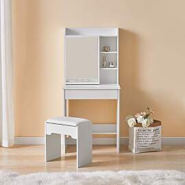 TUKAILAI Schminktisch mit hocker, schminktisch