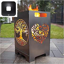 tuning-art FK03 Feuertonne Grill-Set | Feuerkorb