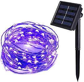 Tuokay, Solar Lichterkette Außen, Kupferdraht 20m 