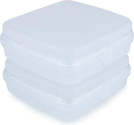 Tupperware 2x Eco+ Sandwich-Box hellblau Brotdose